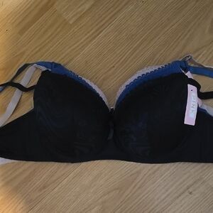 PINK Lace Bras Set Of 3